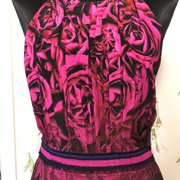 Roberto Cavalli Graphic Rose Dress - Picture 3 of 13